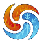 Pima Heating & Cooling fire-and-ice logo